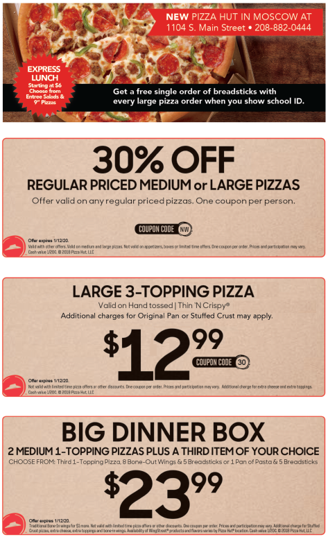 pizzahut coupon