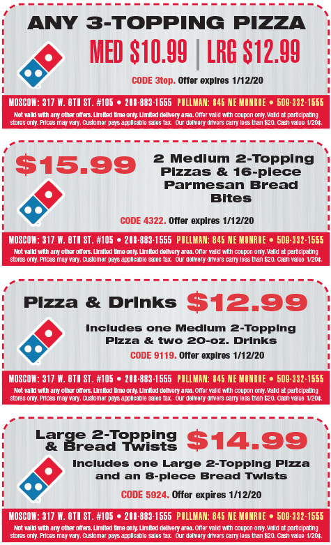dominos coupons discount